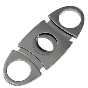 100 X Free Ship New Pocket Stainless Steel Cigar Cutter Knife Double Blades Scissors Shears Scissor