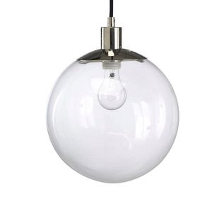 şeffaf cam kolye lamba, modern yuvarlak top şeffaf led asma lamba Edison yuvarlak kabarcık küre kordon kolye ışık Loft MYY