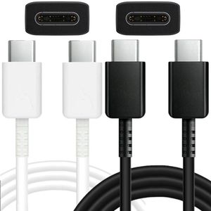 Cabos tipo c de carregamento rápido, 1m, 3 pés, usb-c, linha de cabo de carregador de telefone para samsung galaxy s8 s9 s10 note 10 lg android phone