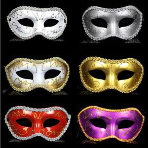 Masquerade Costume Party New Year Christmas Halloween Dance Multi-Colors Sexy Half Face Mask Venetian Masks free shiping