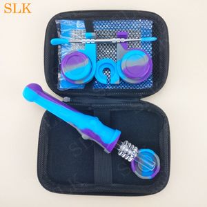 Wholesale spoon nail for sale - Group buy New Dabs Straw Oil Rigs Gift Box Set With Dabber Spoon Tool Wax Container Mat Metal Nail Or Quartz Nail Pipes Smoking Accessories