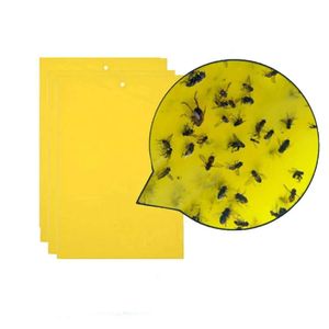 pestcontrol Trappole adesive gialle 9X7 pollici Set per piante volanti Insetti Funghi Moscerini Afidi Mosche bianche Foglia minatori Controllo dei parassiti