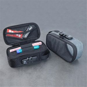 Saco de esconderijo Firedog à prova de cheiro de fumo com trava de combinação Grande recipiente forrado de carbono organizador para estojo de armazenamento de tabaco