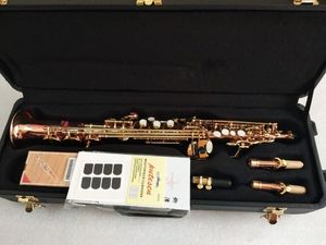 Nuovo strumento soprano dritto Giappone S901 sassofono B bemolle Musica bronzo fosforoso Spli Sax soprano con custodia