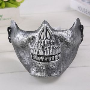 Wholesale white half mask for sale - Group buy Tactical Skull Warrior Mask Hunt Costume Halloween Party Masquerade Half Mask Game Cosplay Prop Outdoor Military Protection Masks BH1986 ZX