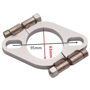 1,81/" 2-agujero universal de escape brida conector junta /& accesorios 46 mm