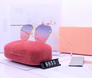 Óculos de sol de luxo para mulheres designer popular moda oval quadro completo estilo de verão qualidade de proteção UV lente vêm com c