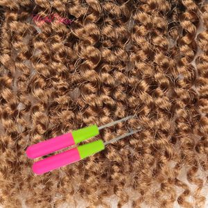 Passion Crochets 14 tum 1b / Grå Svart Virka Braids Syntetiska fjädervridningar för kvinnor Braiding Hair Extensions Bomb Twist 24 Strands / PCS