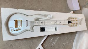 Rare Prince Cloud White Electric Guitar Gold Hardware Top Selling Chinese guitar in stock