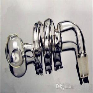 Shisha-Zubehör [transparenter Spiraltopf] Großhandel Bongs Ölbrenner Glas Wasserpfeife Bohrinseln Rauchen