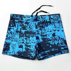 Verão Quick-Seco Natação Shorts Homens Imprimir Troncos de Natação Treinamento Treinamento Terno de Banho Beach Swimsuit Boy Plus Size Loose 5XL