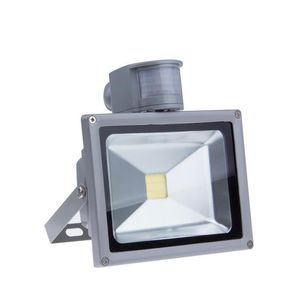 IP65 Vattentät 10W 20W 30W 50W LED Floodlight Outdoor Lighting Projecteur LED Flood Light 85-265V Extern sensor