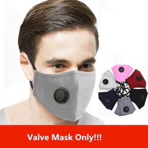 Andningsventil Ansiktsmask Anti-dammskyddsmaskar Justerbara bomullsmaskor Tvättbara maskåtervinningsmaskor Designer Mask CCA12017