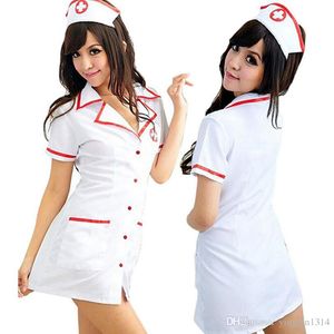Costume da infermiera con scollo a V Set nuovo costume cosplay erotico sexy Costume da infermiera uniforme Tempt Dress bucaneras mujer abbigliamento donna del sesso