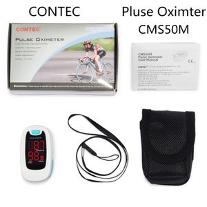 Wholesale CMS50M Fingertip Pulse Oximeter Blood Oxygen Spo2 PR Monitor with Carry Case LED BLACK POUCH FREE SHIPPING