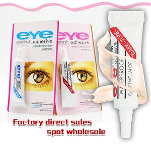 DHL con imballaggio Pratico ciglia colla chiare-bianco / nero-nero / trasparente impermeabile ciglia finte ciglia adesive per il trucco eye cysh gel strumenti cosmetici