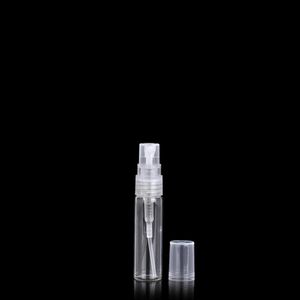 3ML Mini Clear Glass Pump Spray Bottle 3CC Refillable Perfume Empty Bottle Atomizer Sample Vial