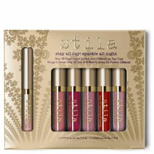 Hot Stila Makeup Stay All Day Liquid Lipstick and Glitterati Top Coat Kit Collection in 6 Shades Matte Lip Gloss Cosmetic Sets Free Ship