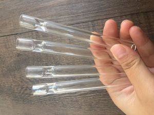 Wholesale steamroller for sale - Group buy Top quality Glass One Hitter Pipe Inch Steamroller Piece Glass Filter Tips Taster Clear Cigarette Holder In Stock drop Shipping