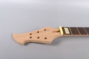 Gitar Boynu 24 Perde toptan satış-DIY Elektrik gitar boyun fret inch Maun Gülağacı Özel Headstock