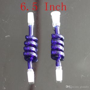 Großhandel Twist 14mm 18mm Glas Drop-Down-Adapter Weiblich Männlich 14mm Ölrückgewinnung Aschefänger Glas für Bohrinseln Glasbongs