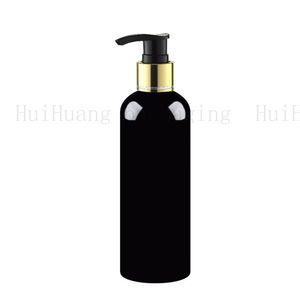 20 stücke 300 ml Professionelle Frauen Dame Schönheit Shampoo Lotion Leere Kunststoff gold kragen Pumpe Flasche Schaum Bilden Kosmetische behälter