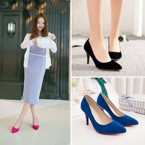 Frau Schuhe 7CM Heels 34-47 Größen Frühling Schuhe Frauen Pumpen Herbst Sexy Büro Damen Schuhe Weibliche Pumpen