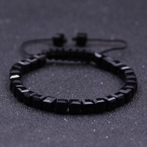 Handgjord ädelsten kristalljusterbar flätad chakra aura armband 7-9 inches unisex födelsedagspresent