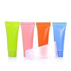5ml 10ml 5ml frascos de embalagem de amostra frascos vazios recarregáveis tubos de plástico cosméticos mini recipientes de maquiagem para loção corporal xampu chuveiro