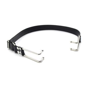 Bondage PU Leather Regulowane Otwarte Usta Haczyki Dental Haczyki Maska 562a