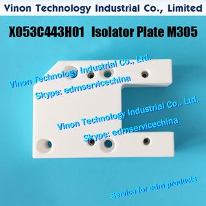 X053C443H01 Placa Isoladora M305 Inferior 115x80x30mm para a Mitsubishi. X053C314H01 M306 Placa Isoladora Lower 78x70x30mm W7002411 Manual AF type