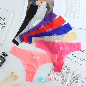 Sexy Transparent Panties ultrathin Low Waist Thong G Strings T Back Underwear lingeries woman Briefs women see through underwears Clothing