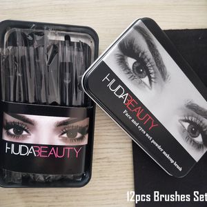 12 قطعة من فراشي المكياج مجموعة مكياج الأساس pinceaux Brush Set brocha de maquillaje Kit