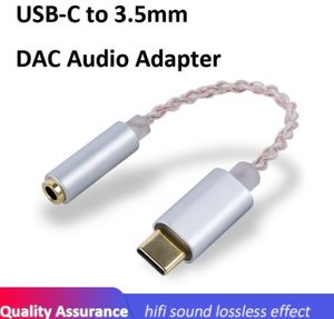 Amplificador Hi-Fi Dekodowanie AUDIO AMP Pro DAC 3.5mm Type-C Adapter Audio Adapter Headphone Wzmacniacz 32BIT / 384K dla Uwaga 10+ IPAD Pro Mac PC