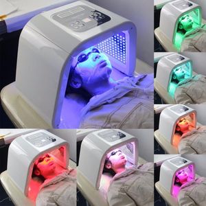 Terapia fotodinâmica profissional LED máquina de luz vermelha 7 cores dispositivo anti-rugas PDT máscara facial para salão de beleza