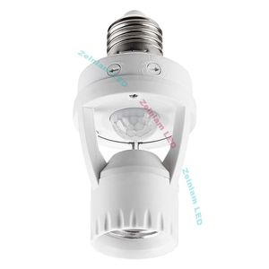 Pir indüksiyon kızılötesi motion sensörü e27 led lamba bankası tutucu + ışık kontrol anahtarı soket adaptörü 3w - 60w ampul