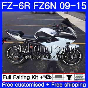 Ciało dla Yamaha FZ6N FZ-6R 2000 2011 2012 2013 2014 2014 2015 239HM.28 FZ 6R FZ6 R FZ 6N FZ6r 09 10 11 12 13 14 15 Owalnia połysk biała