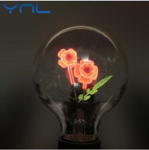 Edison Lamba E27 220 V Dekoratif Akkor Ampul G80 Vintage Yenilik Tatil Işıkları 1 W Noel Işıkları Ev Lampada için