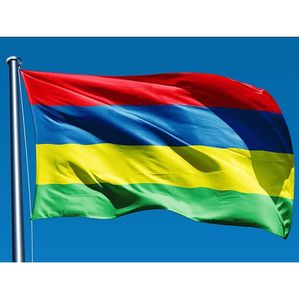 A bandeira de Maurícia Bandeira de poliéster 5 * 3 FT 150 * 90 CM alta qualidade suspensão e bandeiras desfraldadas MRI