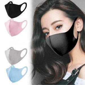 Dustproof Soft Breathable Face Mask Ice Silk Cotton Summer Anti Fog Dust Washable Reusable Earloop Mouth Designer Masks RRA3038