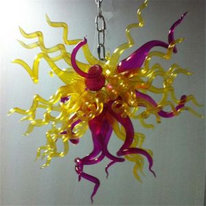 100% munblåst hängslampor ce ul borosilicate murano stil glas dale chihuly konst söt belysning vintage ljuskrona