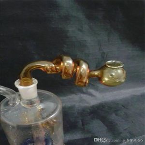 Färg multi - spiral wok glas bongs tillbehör glas rökrör färgglada mini multi -färg handrör bästa sked glas