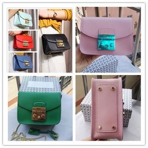 Alta qualità con scatola Mini catena di design da donna Borsa Metropolis Borsa da donna in pelle da donna Borse a tracolla Borse da donna famose piccole Crossbo