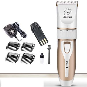 Professional 600mah Pet Hair Trimmer Cat Dog Grooming Kit Rechargeable Electric Hair Clipper Shaver Pets Fur Nail Accessories