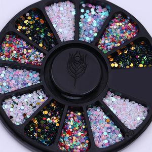 Mixed Color Chameleon Stone Nail Rhinestone Small Irregular Beads Manicure 3D Nail Art Decoration In Wheel Accessories