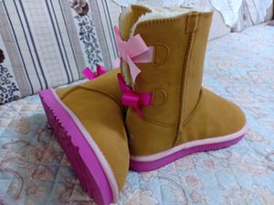 TOP AUS Классический дизайн женщина девушка розовый лук короткий Держите теплый снег ботинки женщин популярны сапоги из натуральной кожи Сапоги Женская мода