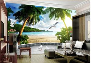 Fototapete für Wände Meer europäische Landschaft Hintergrund Wand 3D Hintergrund Malerei