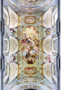 European angel heaven holy ceilings oil painting 3d ceiling murals wallpaper
