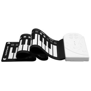 49 tasti Sintetizzatore di pianoforte flessibile Arrotolabile a mano Tastiera morbida USB portatile Altoparlante MIDI incorporato Strumento musicale elettronico