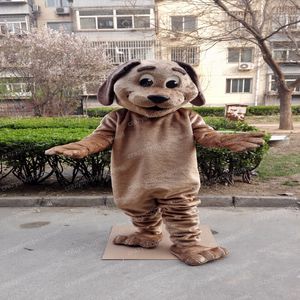 Halloween Brown Dog Mascot Costume Cartoon pooch Anime theme character Christmas Carnival Party Fancy Costumes Adult Outfit